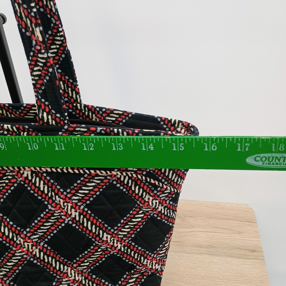 Vera Bradley Minsk Plaid Shoulder Tote Quilted Cotton Bag And Cosmetic Case Set - Picture 7 of 12